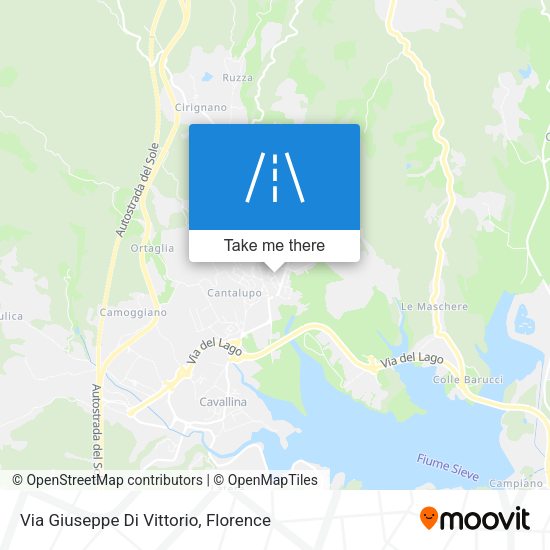 Via Giuseppe Di Vittorio map