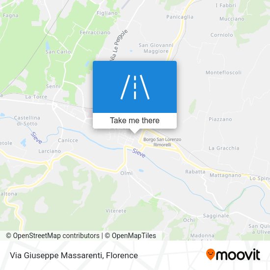 Via Giuseppe Massarenti map