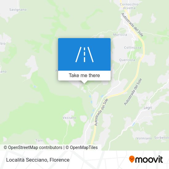 Località Secciano map