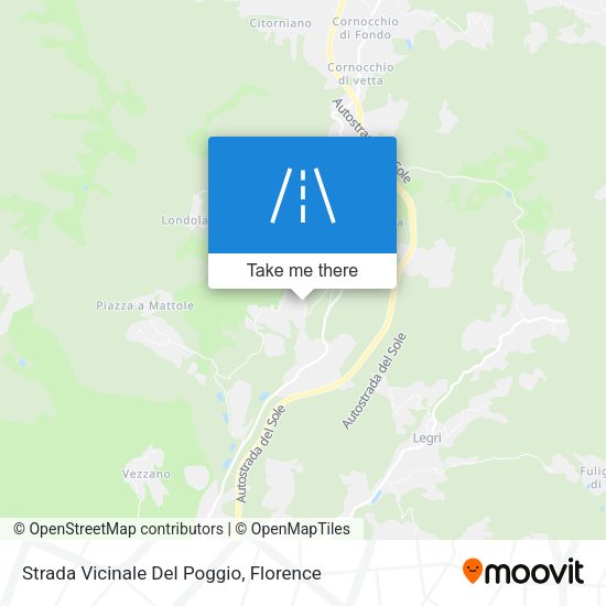 Strada Vicinale Del Poggio map