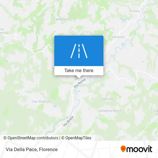 Via Della Pace map