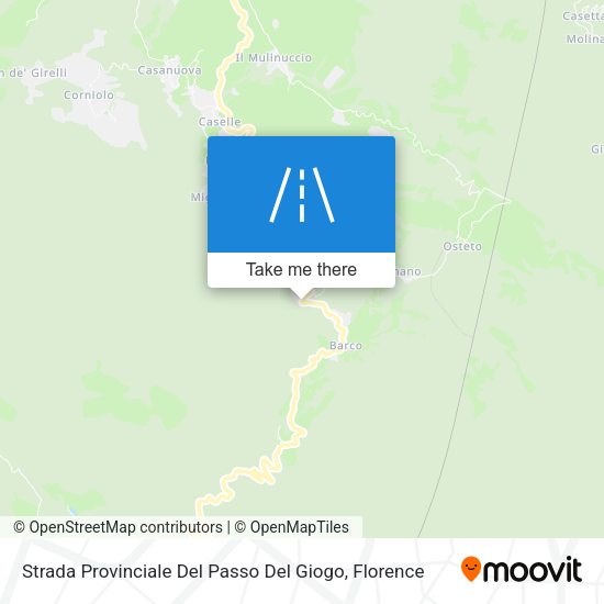 Strada Provinciale Del Passo Del Giogo map