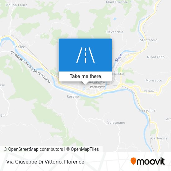 Via Giuseppe Di Vittorio map