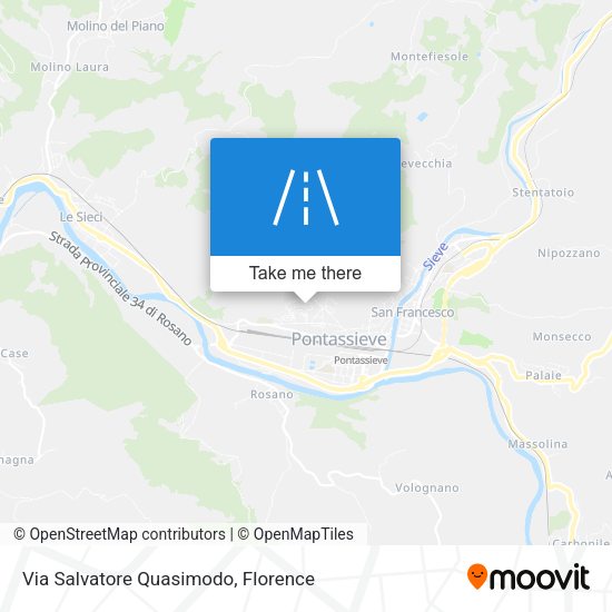 Via Salvatore Quasimodo map