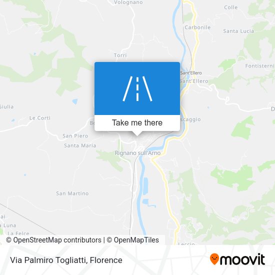 Via Palmiro Togliatti map
