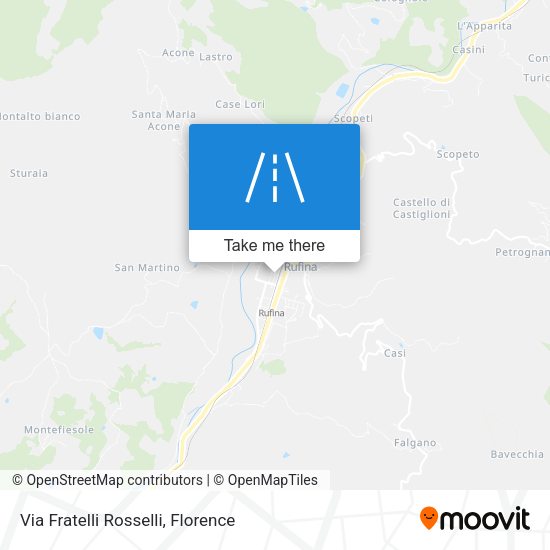 Via Fratelli Rosselli map