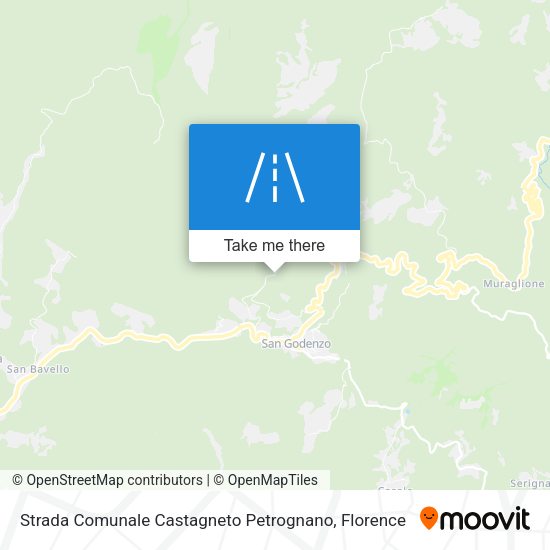 Strada Comunale Castagneto Petrognano map