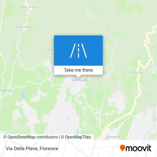 Via Della Pieve map