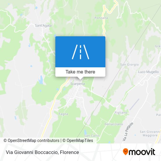 Via Giovanni Boccaccio map