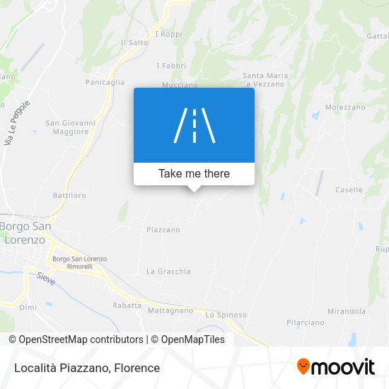 Località Piazzano map