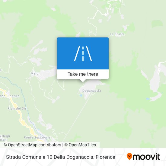 Strada Comunale 10 Della Doganaccia map