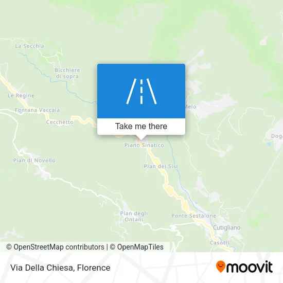 Via Della Chiesa map