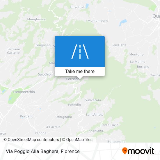 Via Poggio Alla Baghera map
