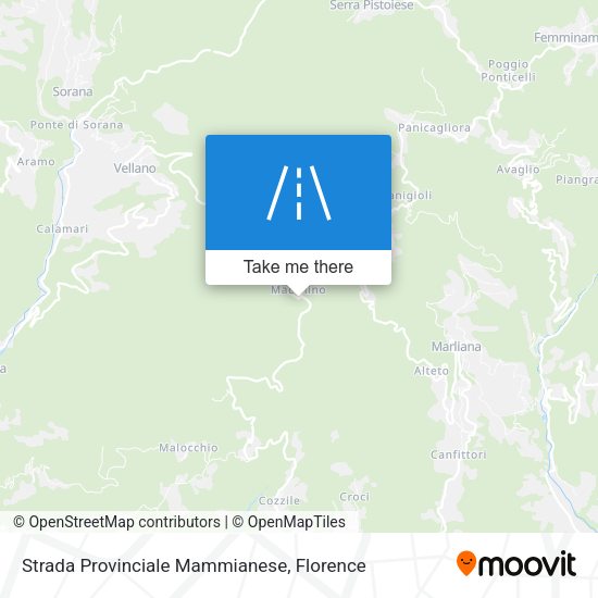 Strada Provinciale Mammianese map