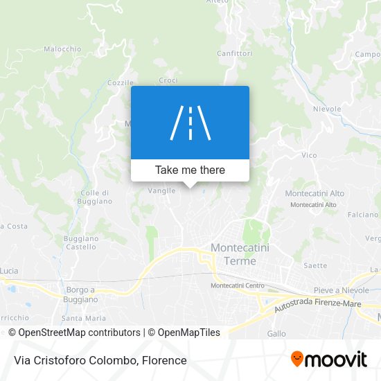 Via Cristoforo Colombo map