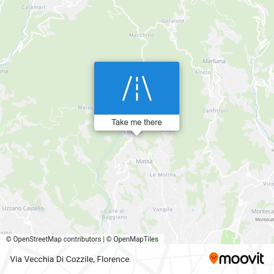 Via Vecchia Di Cozzile map
