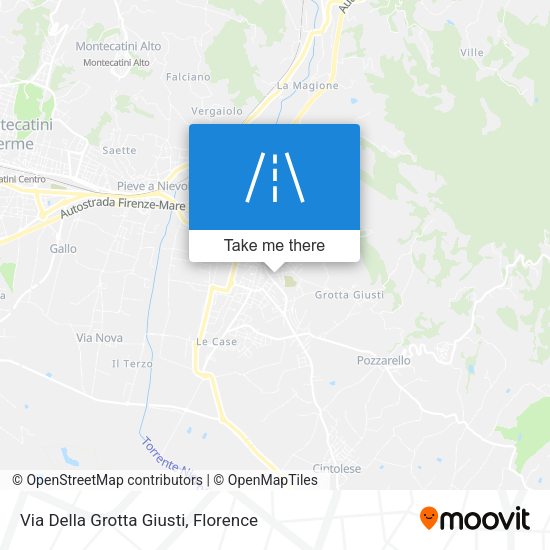 Via Della Grotta Giusti map