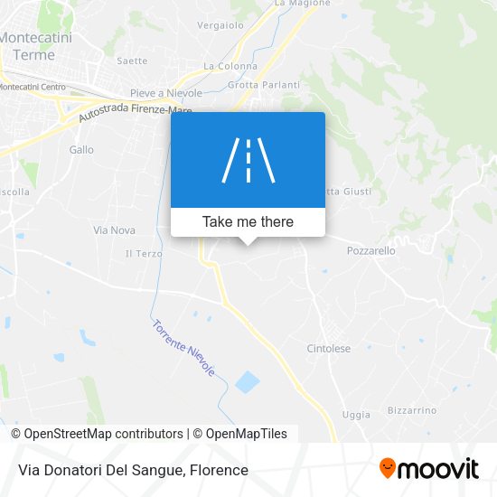 Via Donatori Del Sangue map