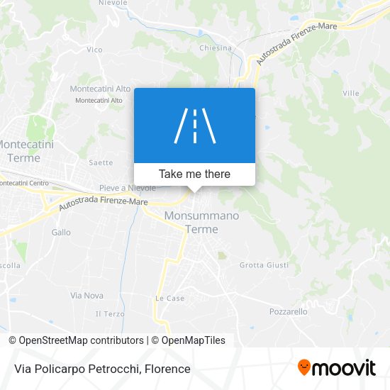Via Policarpo Petrocchi map