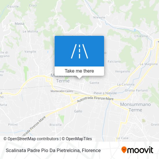 Scalinata Padre Pio Da Pietrelcina map
