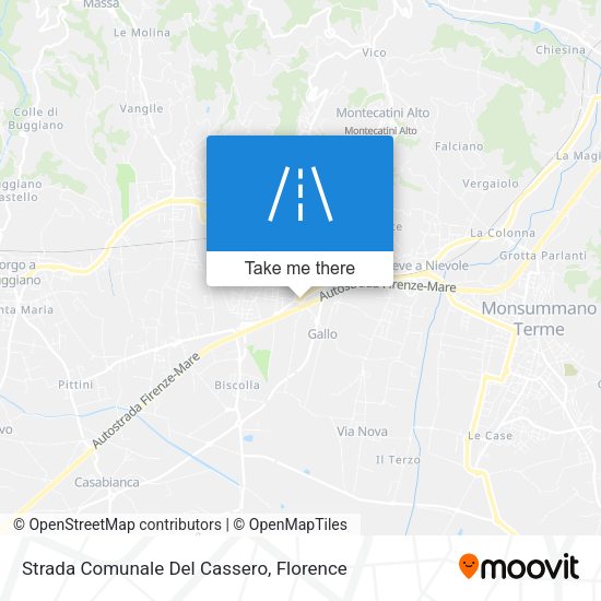 Strada Comunale Del Cassero map
