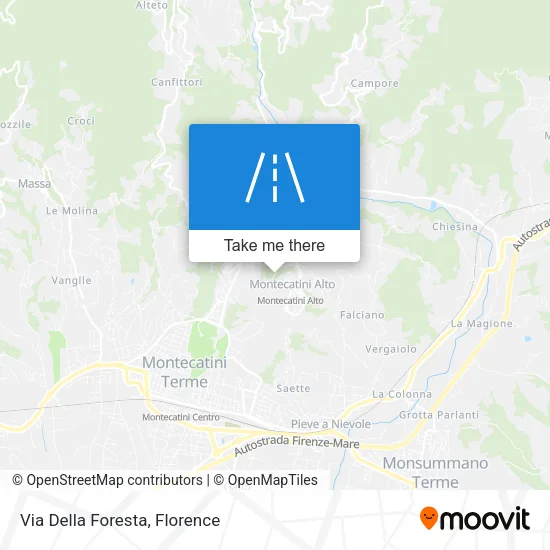 Via Della Foresta map
