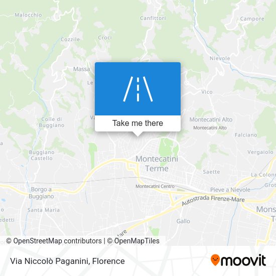 Via Niccolò Paganini map