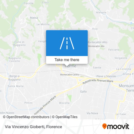 Via Vincenzo Gioberti map