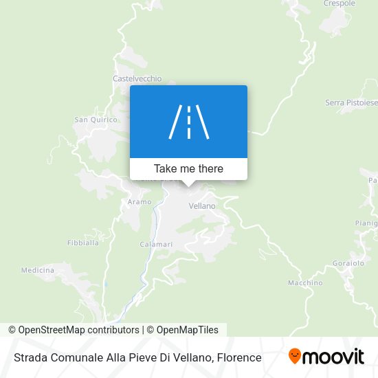 Strada Comunale Alla Pieve Di Vellano map