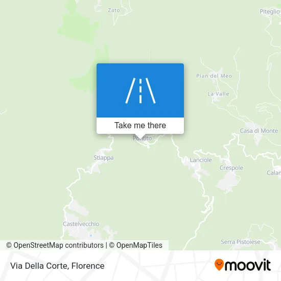 Via Della Corte map