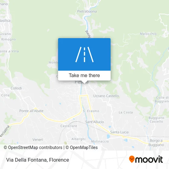 Via Della Fontana map