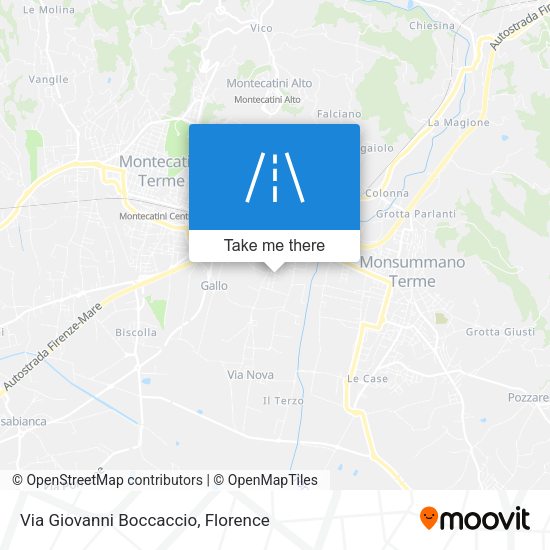 Via Giovanni Boccaccio map