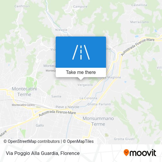 Via Poggio Alla Guardia map
