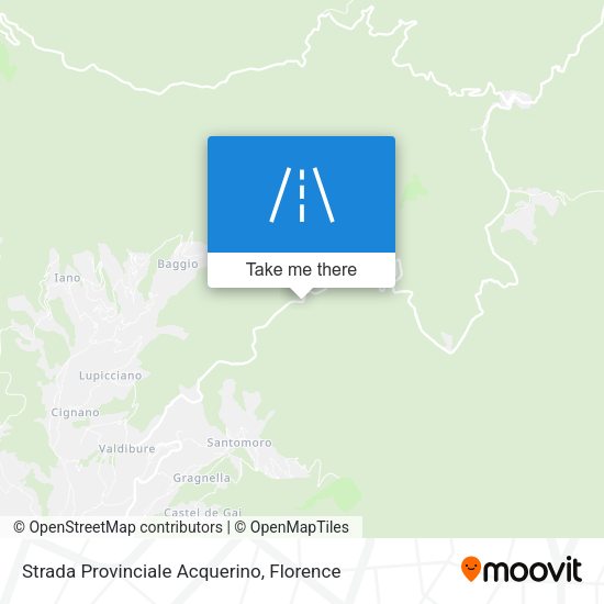 Strada Provinciale Acquerino map