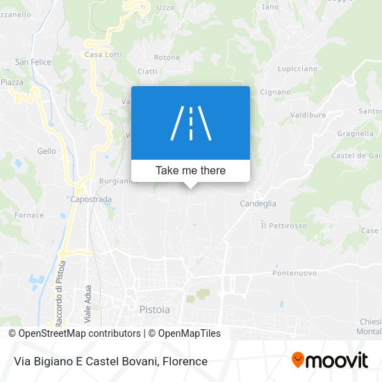 Via Bigiano E Castel Bovani map