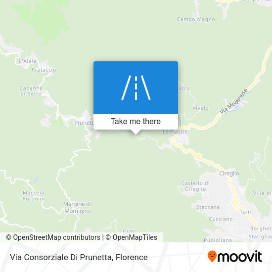 Via Consorziale Di Prunetta map