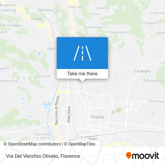 Via Del Vecchio Oliveto map