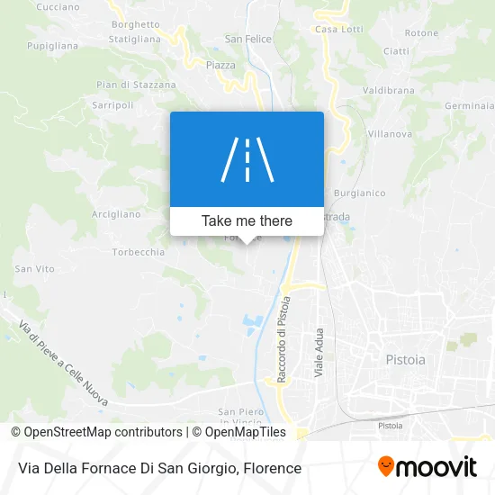 Via Della Fornace Di San Giorgio map