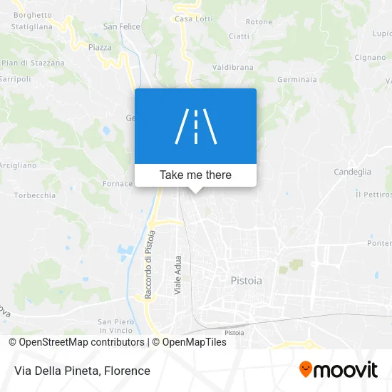 Via Della Pineta map