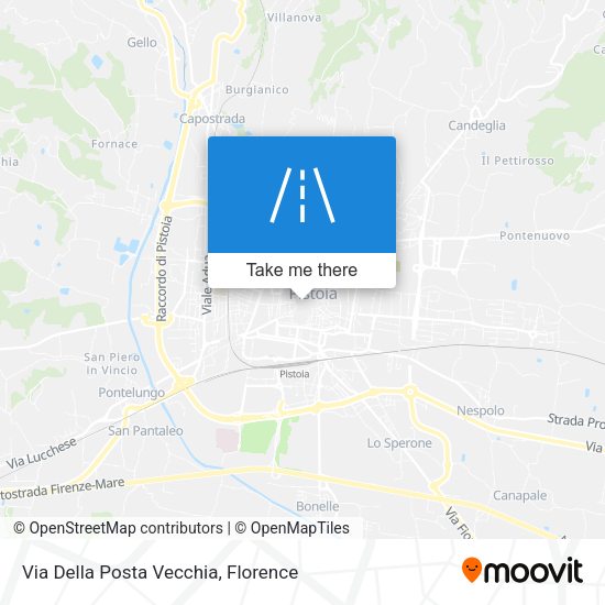 Via Della Posta Vecchia map