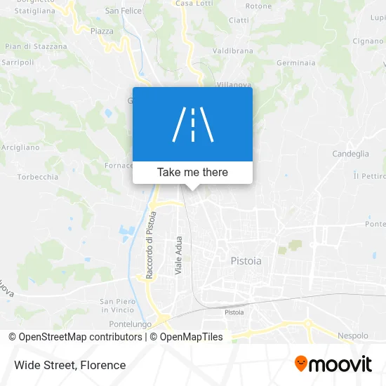 Wide Street map