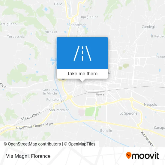 Via Magni map