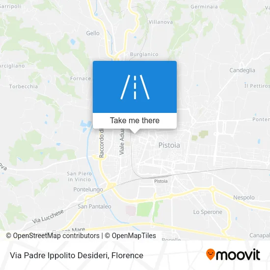 Via Padre Ippolito Desideri map