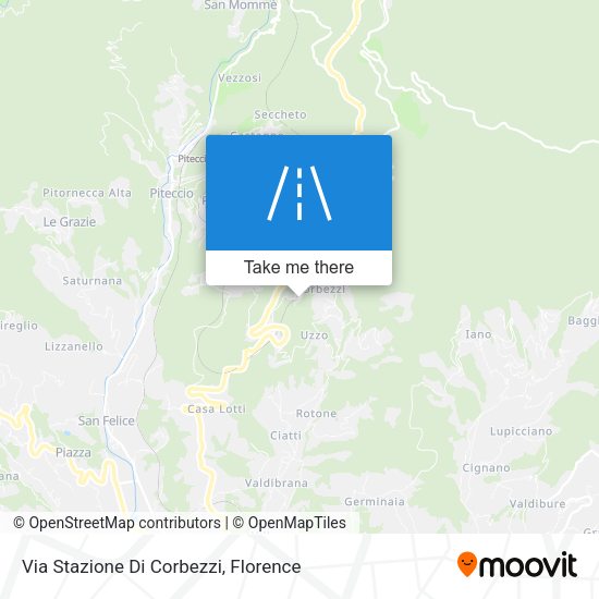 Via Stazione Di Corbezzi map