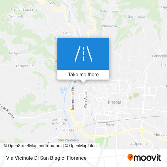 Via Vicinale Di San Biagio map