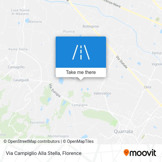 Via Campiglio Alla Stella map