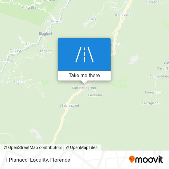 I Pianacci Locality map