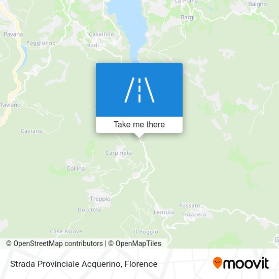 Strada Provinciale Acquerino map