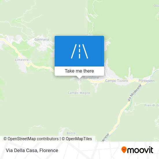 Via Della Casa map