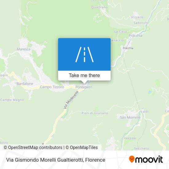 Via Gismondo Morelli Gualtierotti map